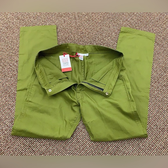 Men’s 34 R Topo Designs 100% Cotton Active Hybrid Outdoor Hiking Pants NWT - Picture 3 of 15